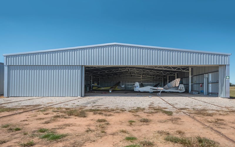 Bendigo Gliding Club aircraft hangars